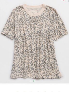 aerie cheetah oversized bf tee